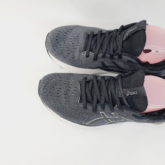 ASICS Women's Black White Gel-Nimbus 24 Lace-Up Low Top Running Shoes Size 9 - Picture 3 of 6